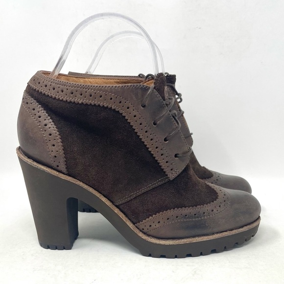 Sperry Top Sider 9725714 Emory Suede Booties Ankle Boots Brown‎ Womens 6.5 - Picture 1 of 8